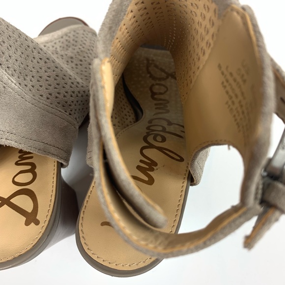 Sam Edelman Henri Bootie Heeled Slingbacks Taupe - Picture 7 of 7